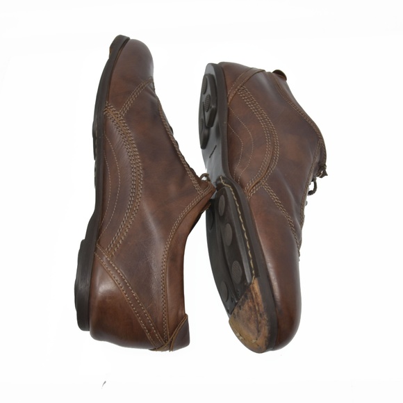 *Vtg Brooks Brothers Sz 13 Brown Leather Oxford